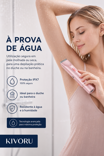 Aparador de Pelos do Biquíni 2 em 1 Sem Dor