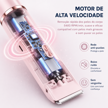 Aparador de Pelos do Biquíni 2 em 1 Sem Dor