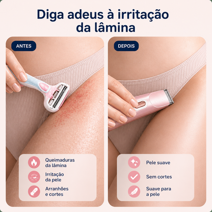 Aparador de Pelos do Biquíni 2 em 1 Sem Dor