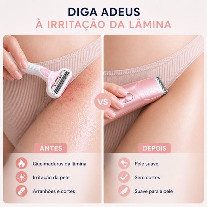 Aparador de Pelos do Biquíni 2 em 1 Sem Dor
