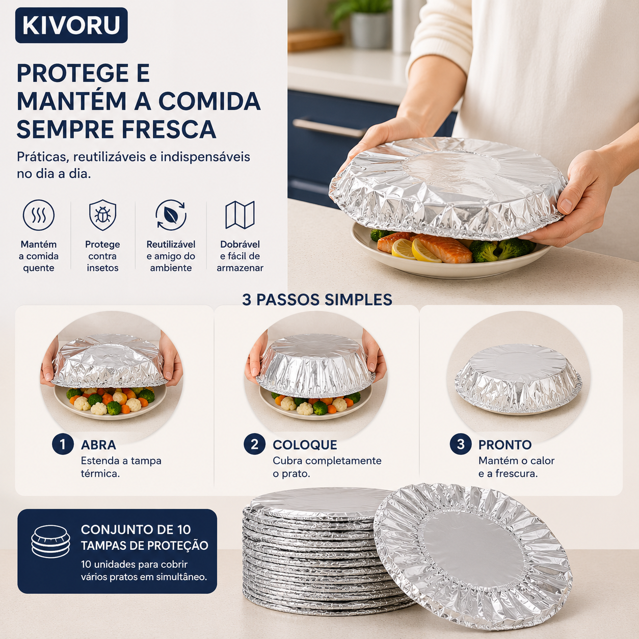 Cobertura Alimentar Térmica Reutilizável